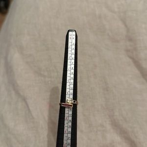 Real diamond and gem gold ring